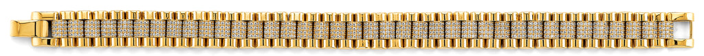14K Yellow Gold Men's & Link Bracelet - AB807