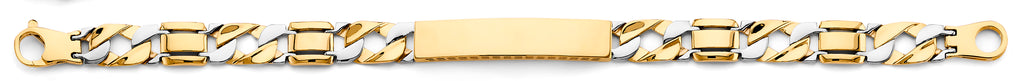 14K Yellow Gold Men's & Link Bracelet - AB809