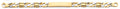14K Yellow Gold Men's & Link Bracelet - AB809