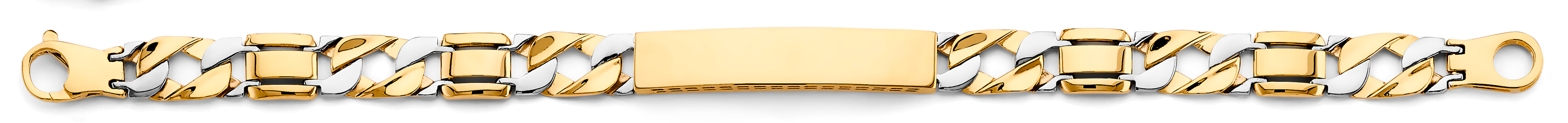 14K Yellow Gold Men's & Link Bracelet - AB809