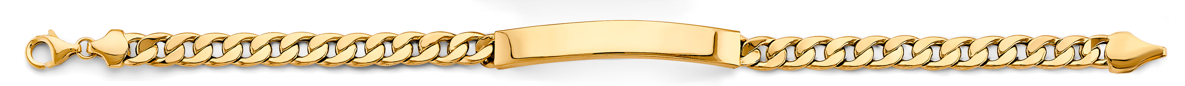 14K Yellow Gold Men's & Link Bracelet - AB810