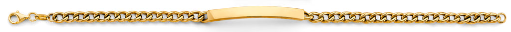 14K Yellow Gold Men's & Link Bracelet - AB811