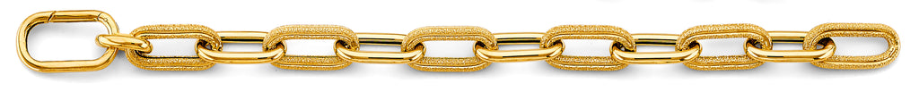 14K Yellow Gold Assorted Fancy Bracelet - AB815