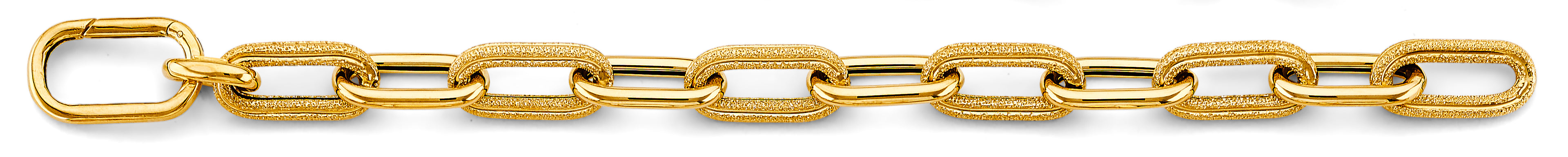 14K Yellow Gold Assorted Fancy Bracelet - AB815