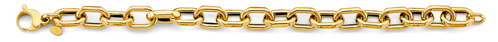 14K Yellow Gold Assorted Fancy Bracelet - AB816