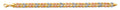 14K Yellow Gold Assorted Fancy Bracelet - AB829