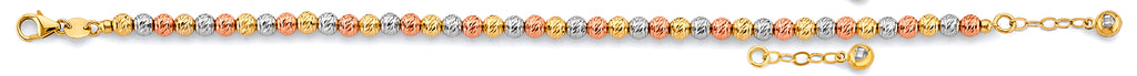14K Yellow Gold Assorted Fancy Bracelet - AB838