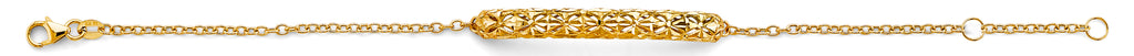 14K Yellow Gold Assorted Fancy Bracelet - AB845