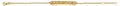 14K Yellow Gold Assorted Fancy Bracelet - AB845