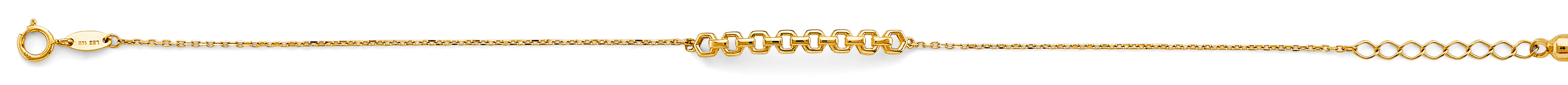 14K Yellow Gold Assorted Fancy Bracelet - AB850