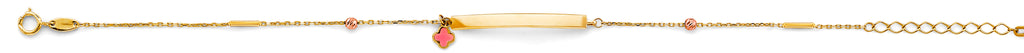 14K Yellow Gold Assorted Fancy Bracelet - AB851
