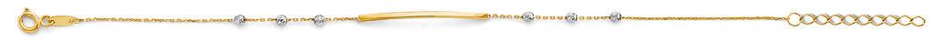 14K Yellow Gold Assorted Fancy Bracelet - AB852