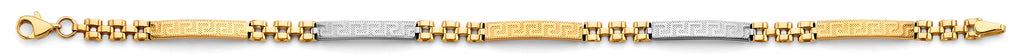 14K Yellow Gold Assorted Fancy Bracelet - AB853