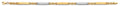 14K Yellow Gold Assorted Fancy Bracelet - AB853