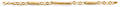 14K Yellow Gold Assorted Fancy Bracelet - AB855
