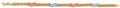 14K Yellow Gold Assorted Fancy Bracelet - AB856
