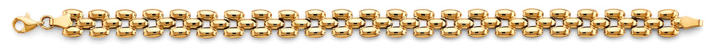 14K Yellow Gold Assorted Fancy Bracelet - AB858