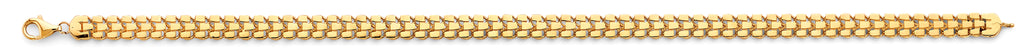 14K Yellow Gold Assorted Fancy Bracelet - AB859