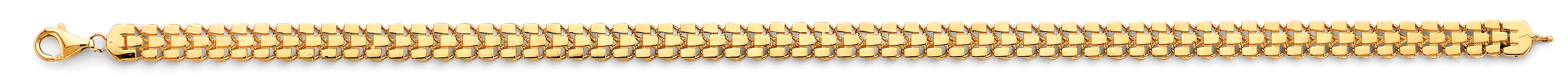 14K Yellow Gold Assorted Fancy Bracelet - AB859