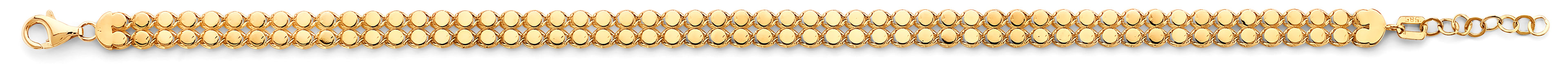 14K Yellow Gold Assorted Fancy Bracelet - AB860