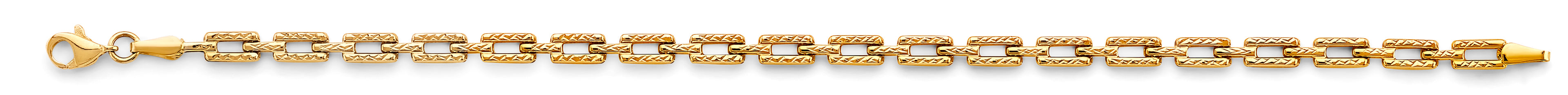14K Yellow Gold Assorted Fancy Bracelet - AB861