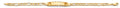 14K Yellow Gold Light Link ID & Evil Eye Bracelet - AB872