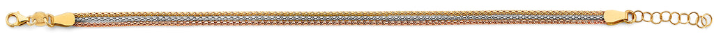 14K Yellow Gold Assorted Fancy Bracelet - AB881