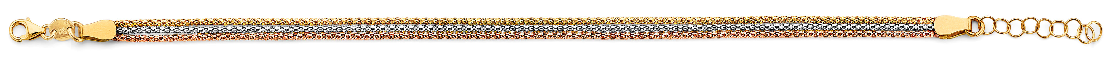 14K Yellow Gold Assorted Fancy Bracelet - AB881