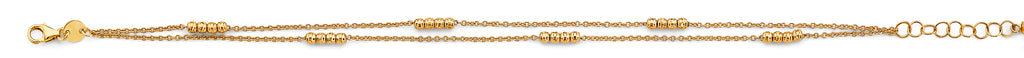 14K Yellow Gold Assorted Fancy Bracelet - AB883