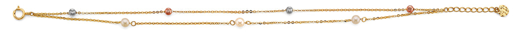14K Yellow Gold Assorted Fancy Bracelet - AB884