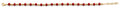 14K Yellow Gold Assorted Fancy Bracelet - AB887