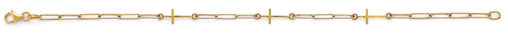 14K Yellow Gold Assorted Fancy Bracelet - AB894