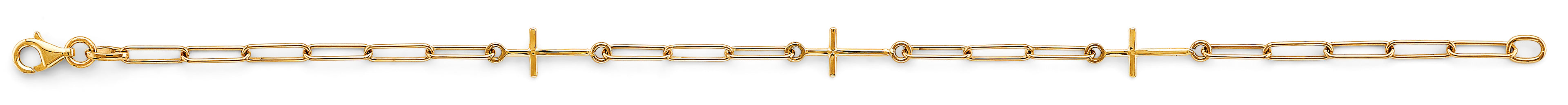 14K Yellow Gold Assorted Fancy Bracelet - AB894