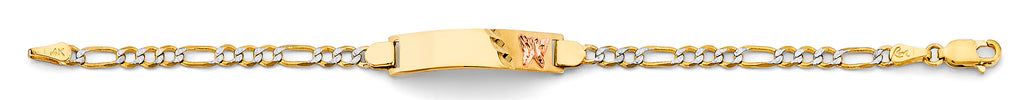 14K Yellow Gold Baby ID Bracelet - AB896