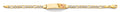14K Yellow Gold Baby ID Bracelet - AB896