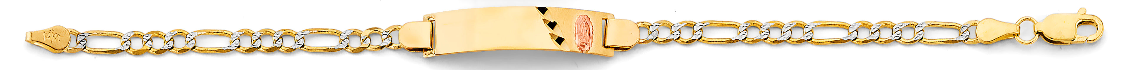 14K Yellow Gold Baby ID Bracelet - AB897