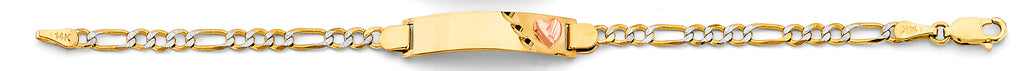 14K Yellow Gold Baby ID Bracelet - AB898