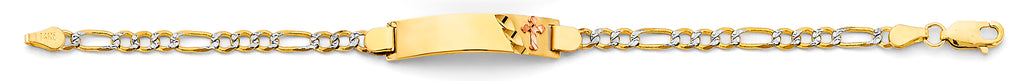 14K Yellow Gold Baby ID Bracelet - AB899