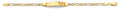 14K Yellow Gold Baby ID Bracelet - AB899