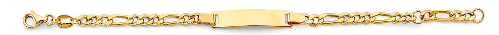 14K Yellow Gold Baby ID Bracelet - AB900