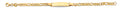 14K Yellow Gold Baby ID Bracelet - AB900
