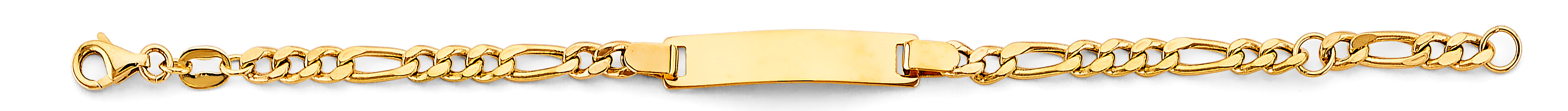 14K Yellow Gold Baby ID Bracelet - AB900