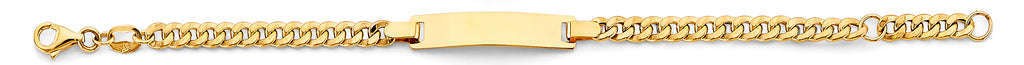 14K Yellow Gold Baby ID Bracelet - AB901