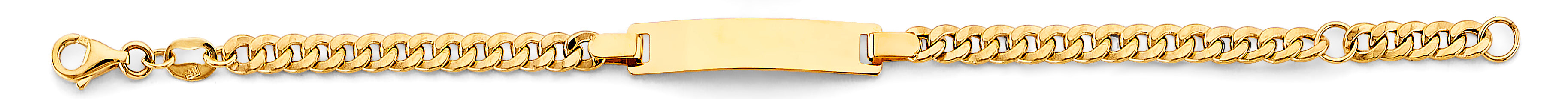 14K Yellow Gold Baby ID Bracelet - AB901