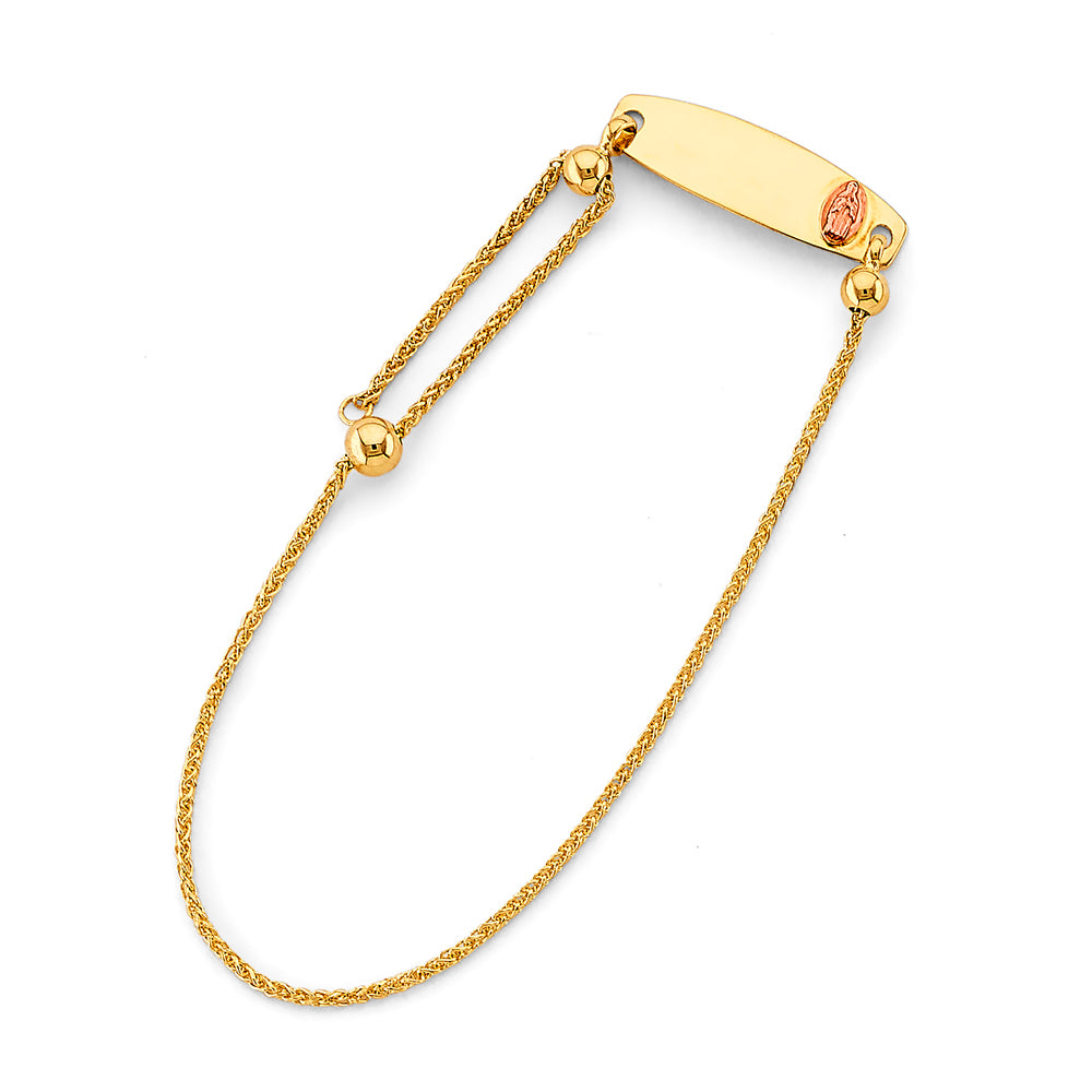14K Yellow Gold Baby ID Bracelet - AB902