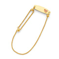 14K Yellow Gold Baby ID Bracelet - AB903