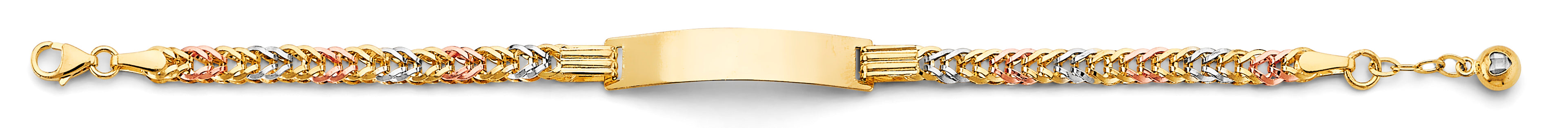 14K Yellow Gold Baby ID Bracelet - AB906