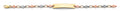 14K Yellow Gold Baby ID Bracelet - AB912