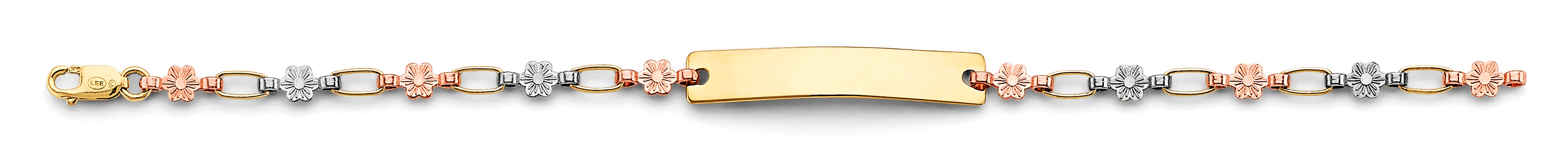 14K Yellow Gold Baby ID Bracelet - AB912