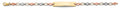 14K Yellow Gold Baby ID Bracelet - AB913